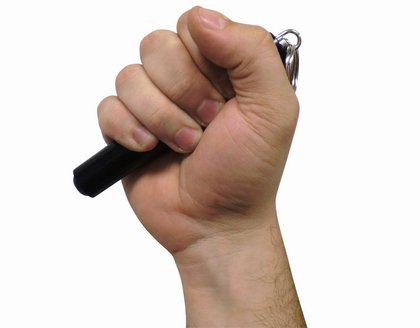 Kalený obušok-kubotan GS 12"H čierny