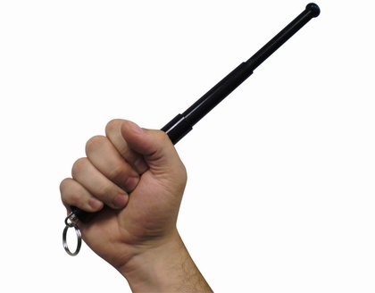 Kalený obušok-kubotan GS 12"H čierny